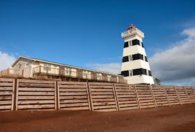 The West Point Lighthouse is located at Cedar Dunes Provincial Park.
