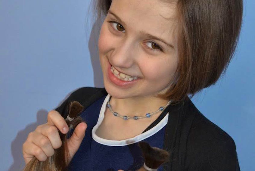 Ten-year-old Sophie Gallant of Summerside recently donated locks of her hair to the Canadian Cancer Society.