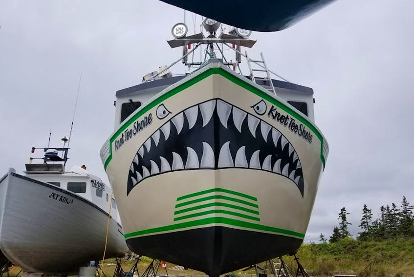 Fisherman Jeff Boudreau says the new art on the bow of his boat is catching lots of attention.
JEFF BOUDREAU PHOTO
