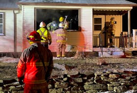 Firefighters from several departments responded to a fire on the Overton Road in South Chegoggin the evening of Jan. 31.