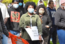 A Black Lives Matter and anti-racism rally was held in Yarmouth on June 7. TINA COMEAU PHOTO