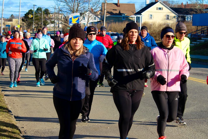 Yarmouth's annual Boxing Day 5K took place Thursday morning. Here are some of this year's participants in the early going of this year's event.