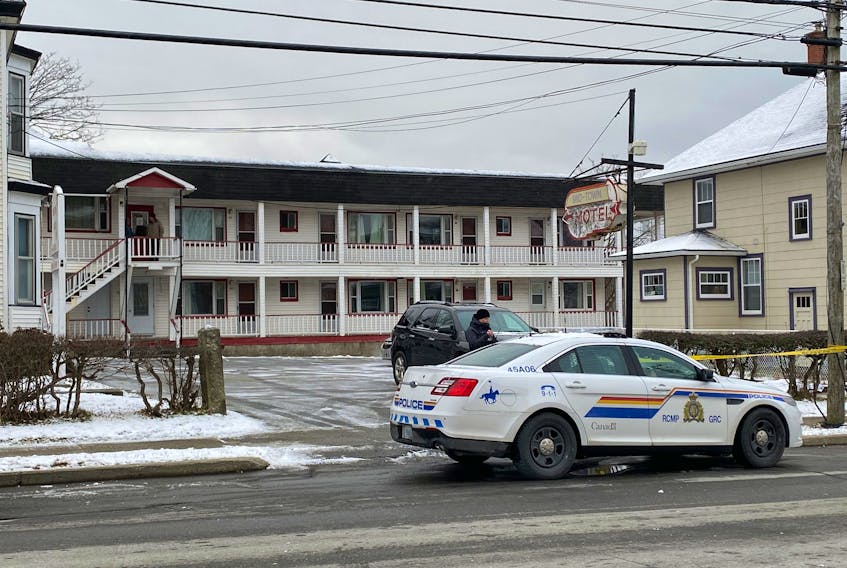 A deceased person was found in the parking lot of the Midtown Motel the morning of Jan. 6.