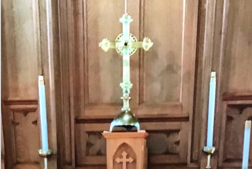 This 100-year-old cross was stolen from the Trinity Anglican Church in Digby. RCMP PHOTO