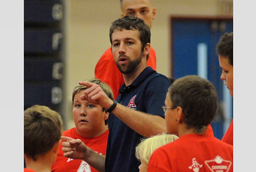 Kevin Duffie, head coach of men’s basketball at Acadia University, will be in Yarmouth next month to provide instruction during part of the annual youth basketball skills camp to be held at YCMHS Aug. 19-23.