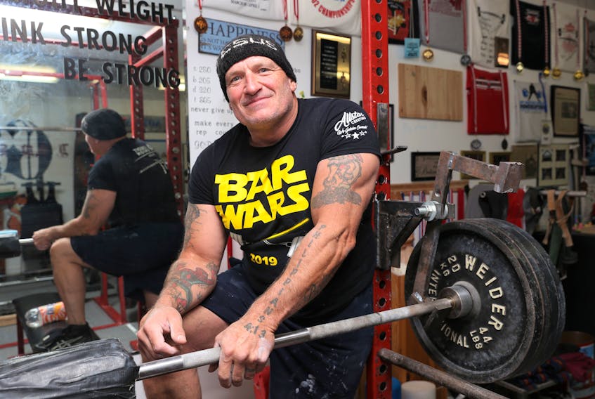 Canadian national powerlifting champion Paul Gidney of Culloden, Digby County, is competing in the upcoming Commonwealth and World Championships, with his ultimate goal to be the world champion in his class. KARLA KELLY PHOTO