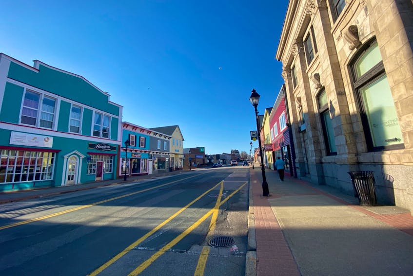 The streetscape project area for the third phase of Yarmouth's Main Street is from Parade Street to Alma Square. TINA COMAU PHOTO
