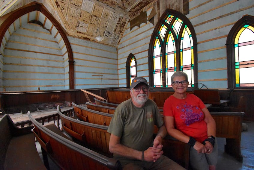 Calgary couple finds gem in Weymouth NS church. TINA COMEAU PHOTO