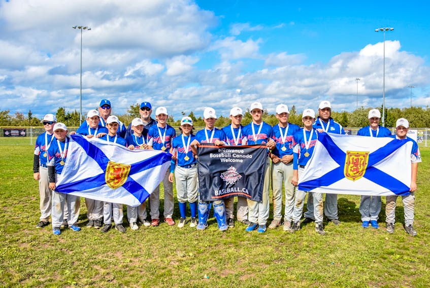 The Chris Scott Construction Peewee AAA Gateways, Atlantic champions and Baseball Nova Scotia’s team of the year for 2019. Scott Jeffery, their head coach, is the BNS coach of the year.
