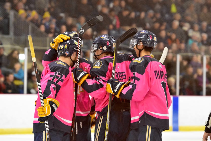 The Yarmouth Mariners are once again holding their Pink in the Rink fundraiser. TINA COMEAU PHOTO