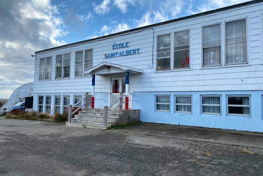 The former Saint-Albert Elementary School in Salmon River could become a commercial cannabis micro-cultivation operation.