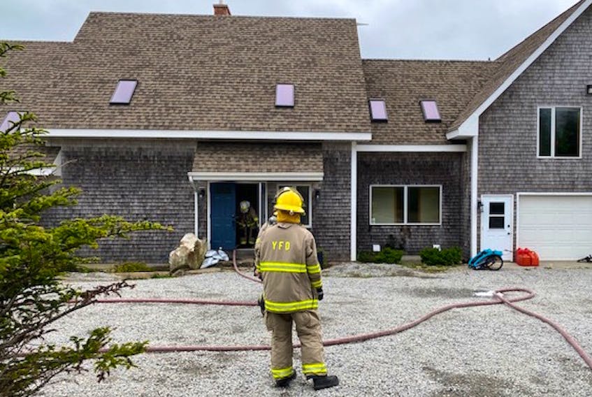 A structure fire in Cape Forchu was quickly extinguished Sept. 23, with minimal damage.