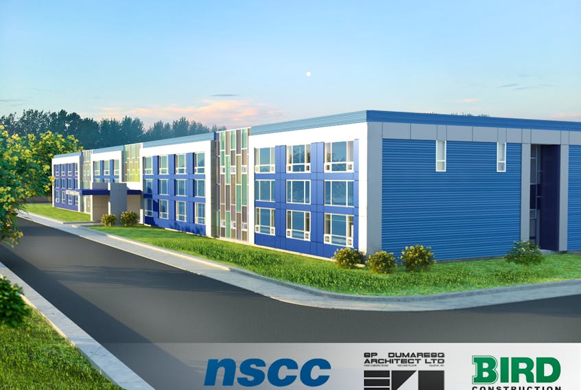 Architect's rendering of completed NSCC Burridge project.