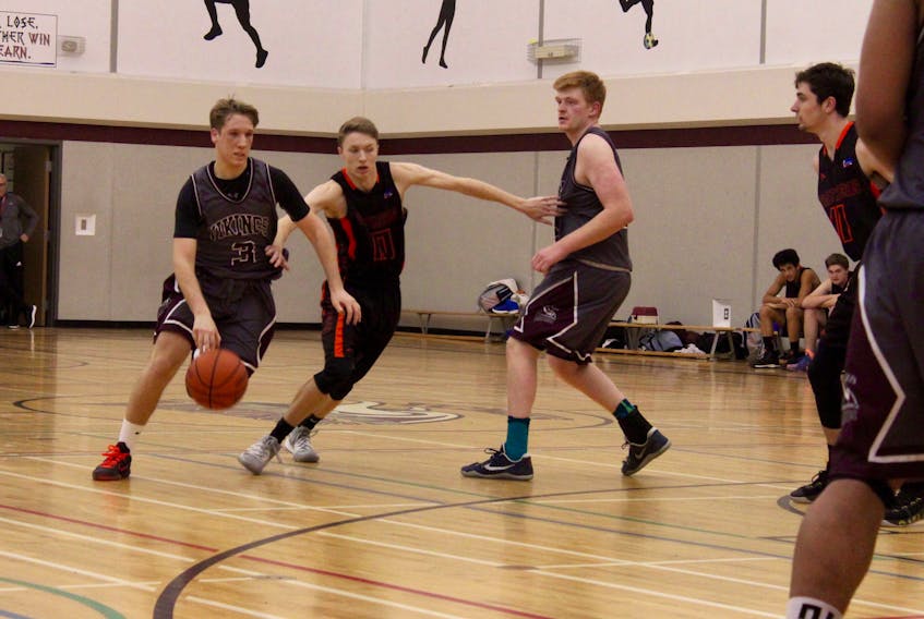 High school boys basketball action from Monday, Jan. 20, in Yarmouth, where the host Vikings defeated Park View.