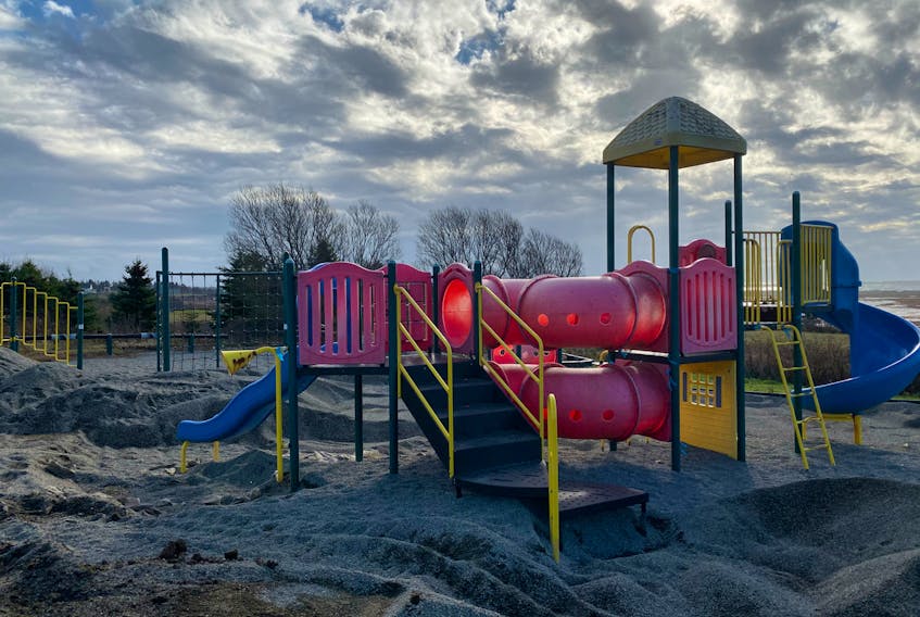 CARLA ALLEN
A playset located behind the former Saint-Albert elementary school in Salmon River is being moved to the Meteghan Family Park.