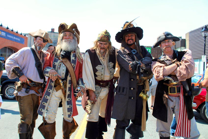 CARLA ALLEN PHOTO
The Pirates of Halifax. Capt. Barbossa is second from the right.