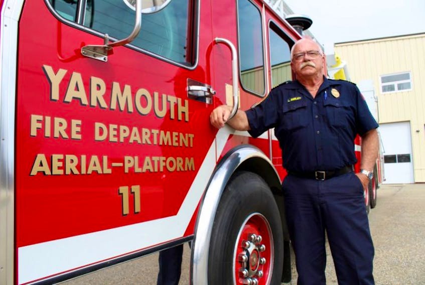 Lynn Seeley of the Yarmouth Fire Department is president of the Yarmouth County Mutual Aid Association, which covers 14 local fire departments.