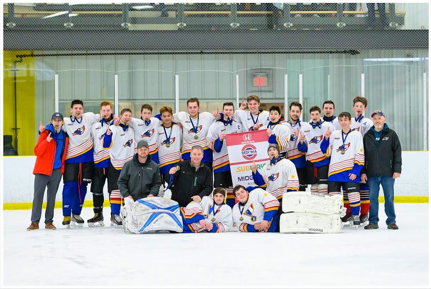 The Clare-Digby Midget A Ravens captured the Accord Championship at SEDMHA.