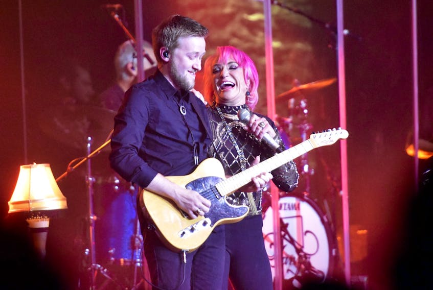 A Tanya Tucker concert was held at the Yarmouth Mariners Centre on May 10. She was all smiles while she performed with her band. TINA COMEAU PHOTO