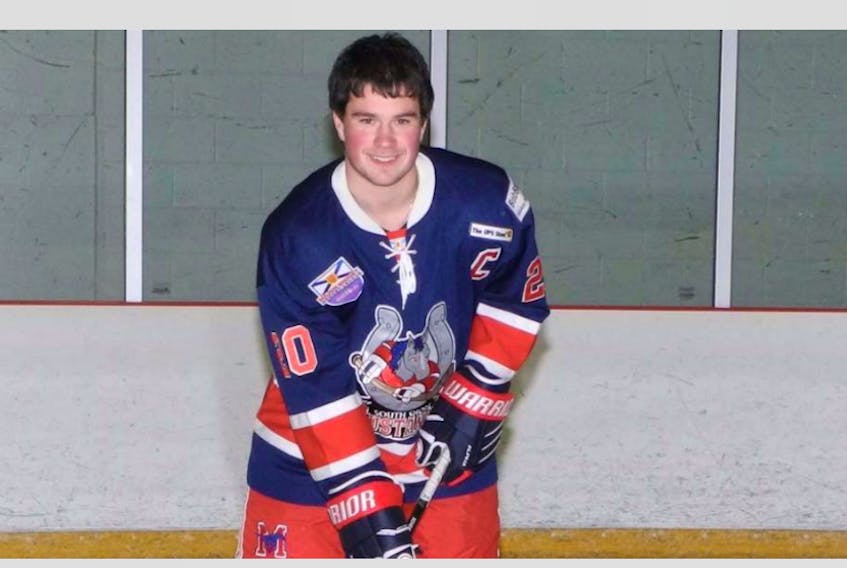 Yarmouth County hockey player Ryan Semple. SOUTH SHORE MUSTANGS PHOTO