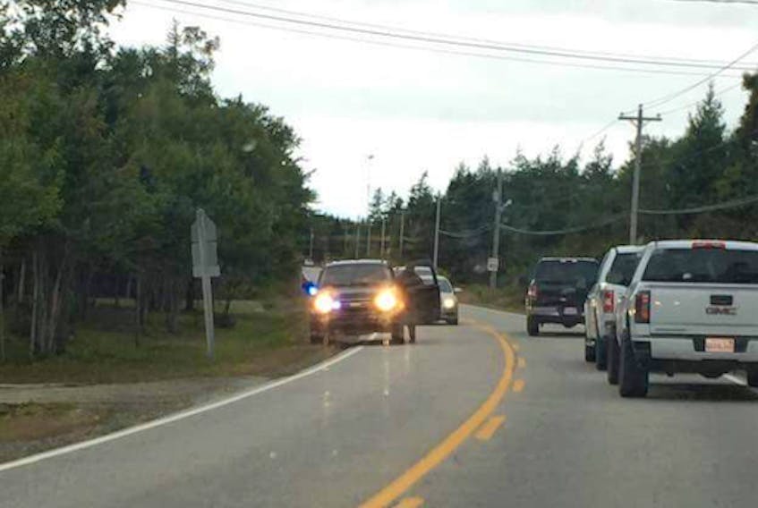 There was a police presence in Plymouth, Yarmouth County, the morning of Sept. 13 as the RCMP conducted an investigation into a reported robbery, and canvassed the area for information and clues. CONTRIBUTED