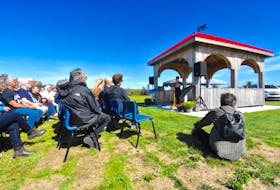 People gathered on Sept. 14 for the official opening of the Beacon of Light Park located near the Yarmouth Regional Hospital. The park is a mental wellness initiative of the Yarmouth Regional Hospital Foundation. The gazebo, built by the NSCC Burridge Campus carpentry class, is in memory of Erika Elkington who died by suicide in August 2015. She was born in Yarmouth. TINA COMEAU PHOTO
