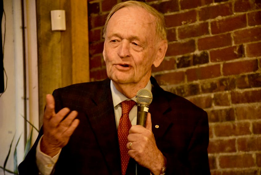Former Canadian Prime Minister Jean Chrétien attended a West Nova Liberal rally in Yarmouth on Oct. 18. TINA COMEAU PHOTO