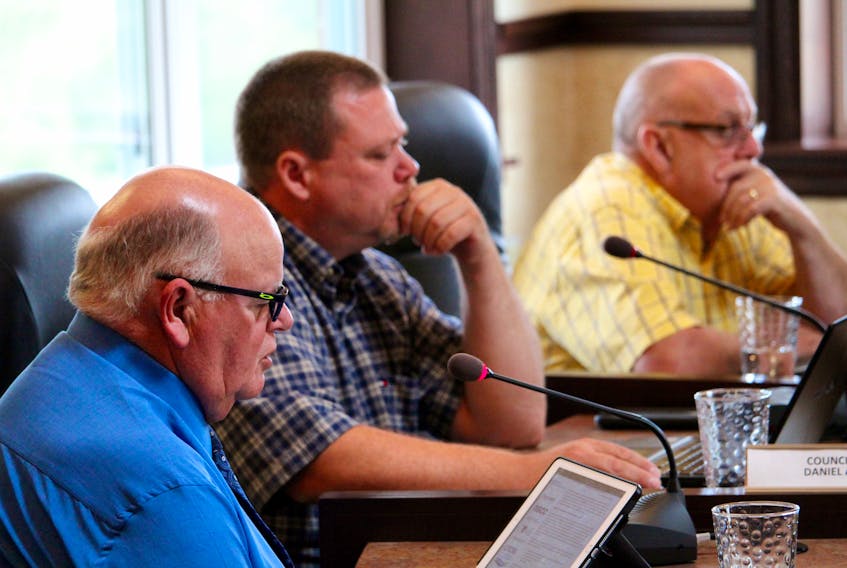 Municipality of Yarmouth councillors Loren Cushing, Daniel Allen and Gerard LeBlanc, along with their colleagues, presented questions to representatives from Transportation and Infrastructure representatives on Sept. 12.