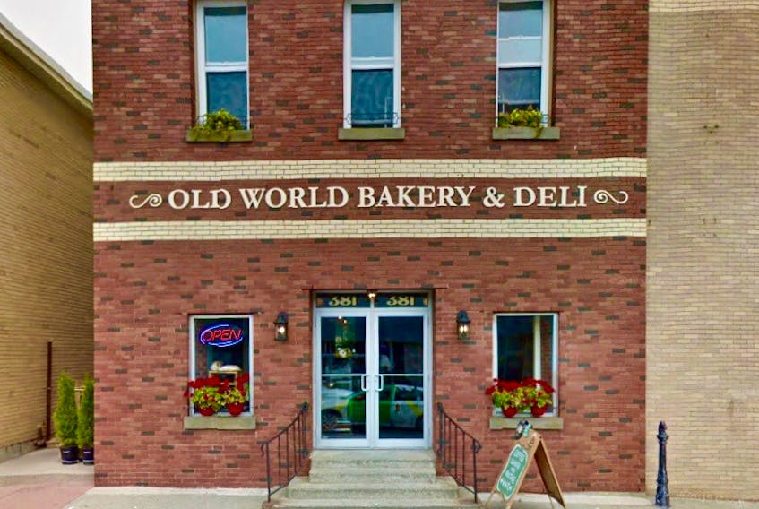 The Old World Bakery after renovations  associated with the Downtown Facade Improvement Program.