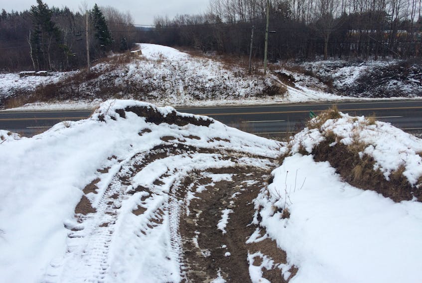 A view from where a new ATV bridge will be constructed this winter by Transportation and Infrastructure Renewal. JAMES MALLORY