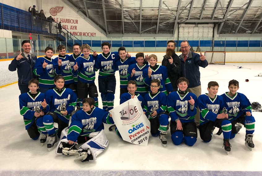 The GPK Refrigeration Peewee A Mariners won gold at the Joe Lamontagne March Break Tournament in Cole Harbour.