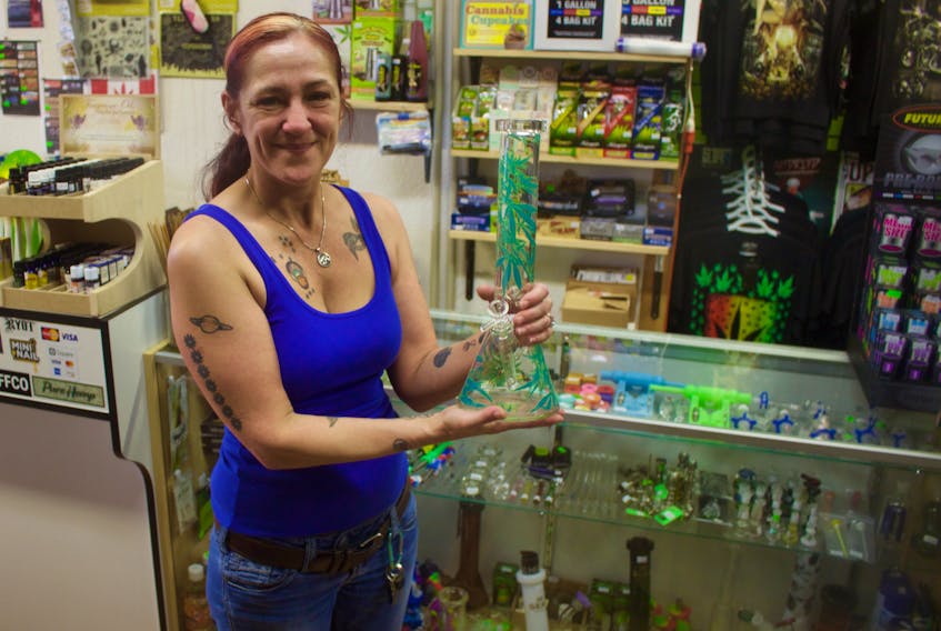 Nicole German is the owner of Ninth Star Jewelry, the only store in Digby to buy smoking devices and accessories. She's glad to see marijuana legalization but she thinks the first few years following legalization will result in a few bumps in the road for the government.