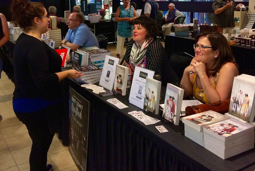 Writers had a chance to meet the public and talk about (and sign) their books during an event organized by Coles at the Yarmouth Mall.