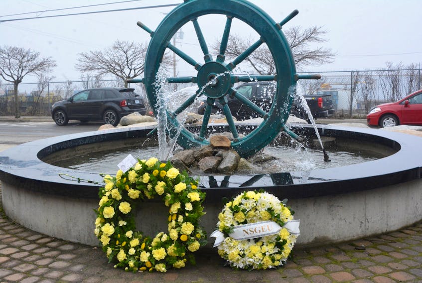 A ceremony marking the Day of Mourning was held in Yarmouth on April 28. TINA COMEAU PHOTO