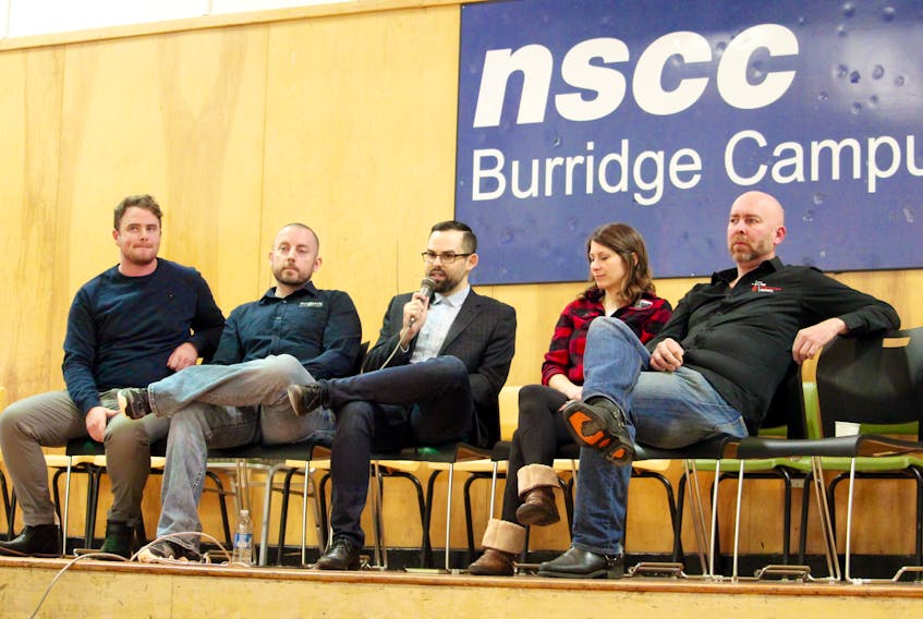 A panel composed of local business people was part of the agenda at the Entrepreneurship Expo at NSCC Burridge last month.