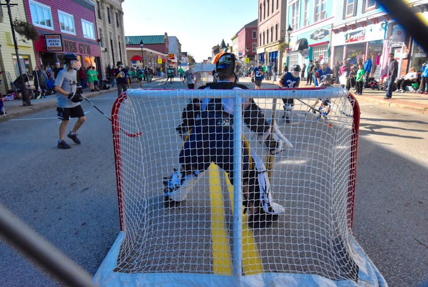 Tina Comeau 2018 year end scrapbook. JStrong Cup street hockey tournament on Main Street, Yarmouth. TINA COMEAU PHOTO