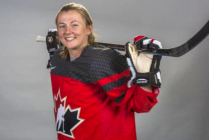 Yarmouth’s Allie Munroe is a member of Canada’s national women’s development hockey team. HOCKEY CANADA PHOTO