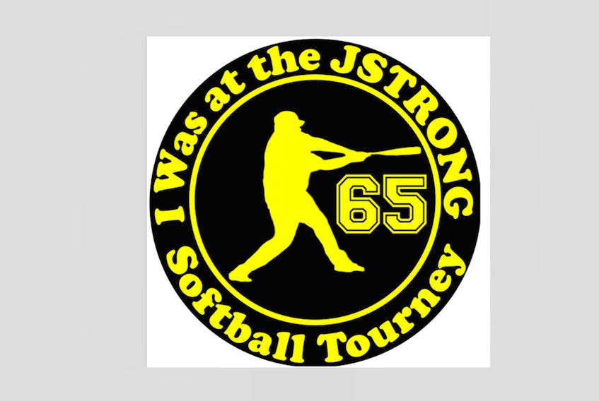 JStrong Softball Tournament logo. The logo includes a silhouette of Jadon Robinson from his days of playing baseball.