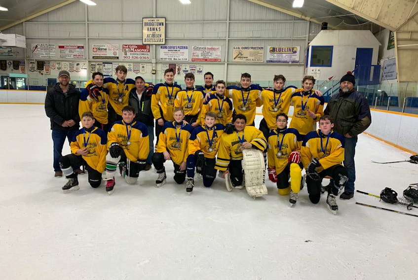 The Yarmouth JStrong Bantam C Mariners won silver in league play.
CONTRIBUTED