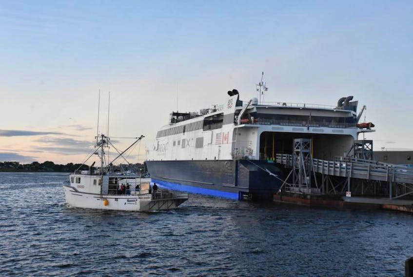 Bay Ferries Ltd., the operator of the Cat ferry from Yarmouth to Maine, said it is anticipating that late summer will be the earliest the ferry service service to the United States could begin this season.