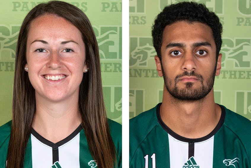 Danielle Younker and Mohammad Jaber play soccer for the UPEI Panthers.