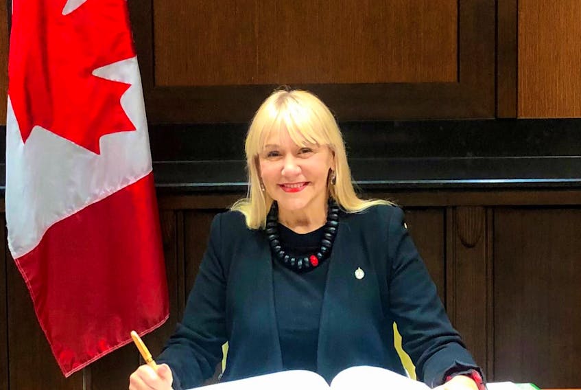 Lenore Zann is officially sworn-in as the MP for Cumberland-Colchester during a ceremony on Parliament Hill on Nov. 26.