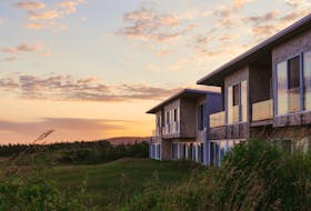 The exterior of hotel rooms at Cabot Links in Inverness. Construction is about to begin on luxury villas at the nearby Cabot Cliffs course. 
Contributed