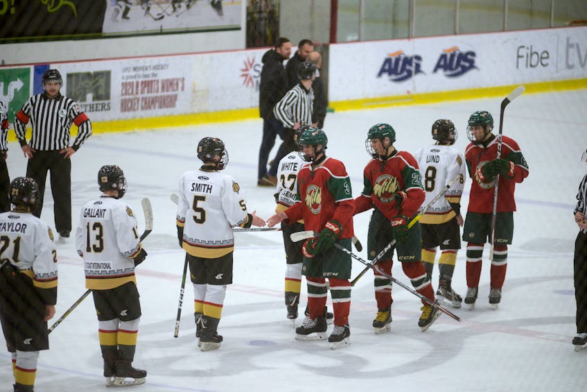 The Charlottetown Bulk Carriers Knights hosted the Kensington Monaghan Farms Wild in major midget hockey action Saturday at MacLauchlan Arena.