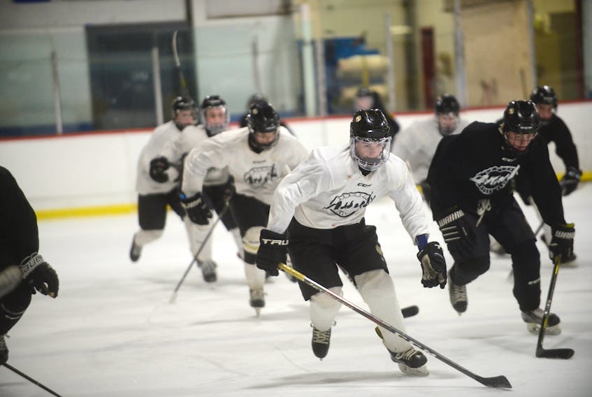 The Central Attack held its final practice Monday at Simmons Sports Centre before leaving for Nova Scotia to compete in the Atlantic bantam hockey championship.