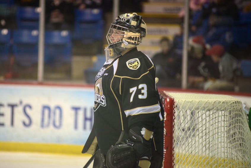 Charlottetown Islanders goalie Matthew Welsh played in the Quebec Major Junior Hockey League's first ever school day game Wednesday at the Eastlink Centre.