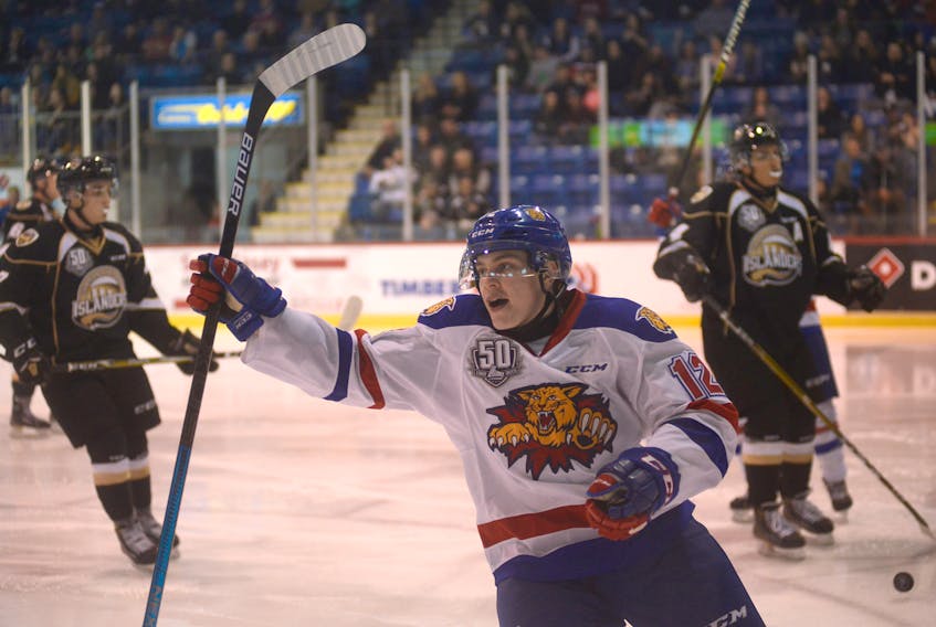 Summerside's Jeremy McKenna and his Moncton Wildcats teammates made their first trip of the 2018-19 Quebec Major Junior Hockey League regular season to Charlottetown to play the Islanders on Nov. 8.