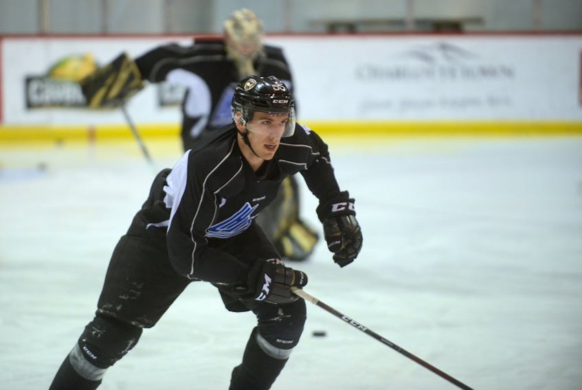 Xavier Bernard is fitting in nicely playing on the Charlottetown Islanders blue-line.