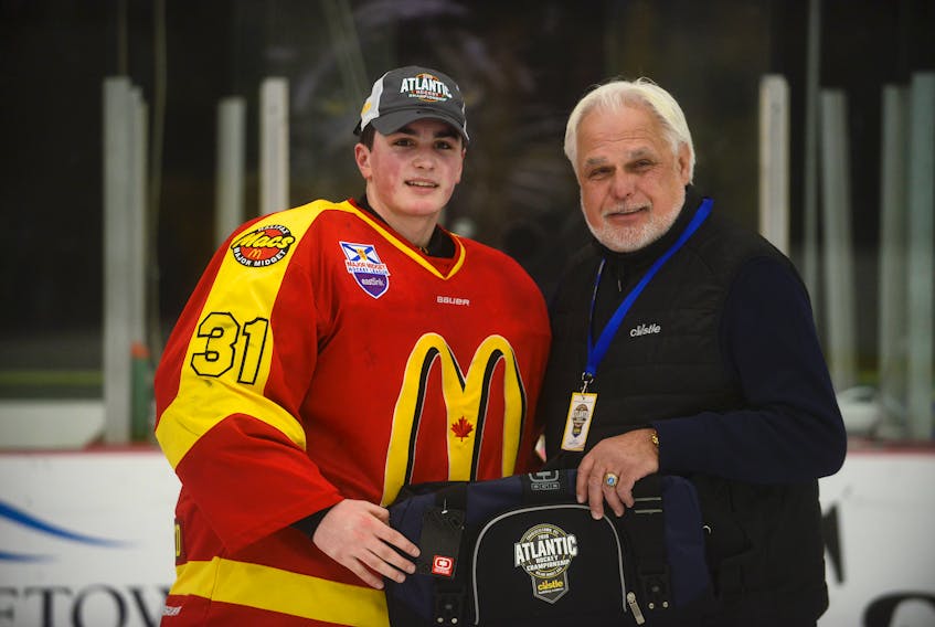Photos of some of the Prince Edward Island hockey players eligible for the Quebec Major Junior Hockey League draft. There's also a photo of Halifax Macs goalie Jacob Goobie from the Atlantic major midget hockey championship.
