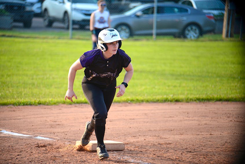 Recent action from the Island Female Fastpitch League at City Diamond in Charlottetown.
